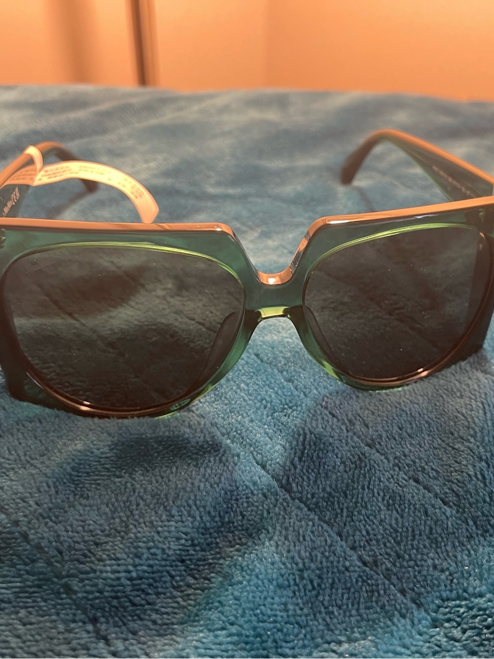 MaxMara Green Oversized Square Sunglasses